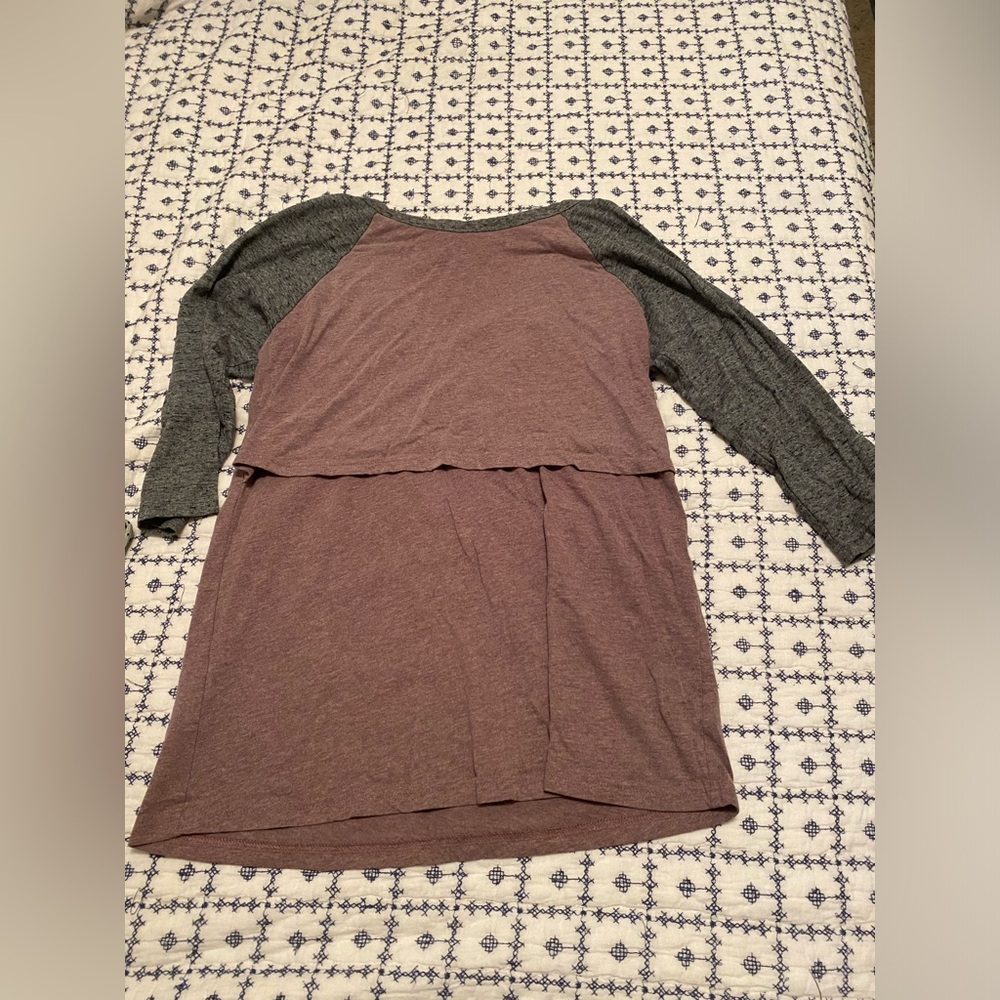 Latched Mama 3/4 length sleeve nursing top
